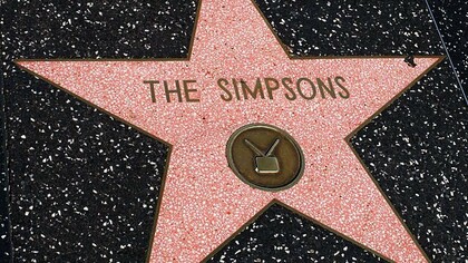 Estrella dedicada a la icónica Simpson en el Paseo de la Fama, Hollywood, California