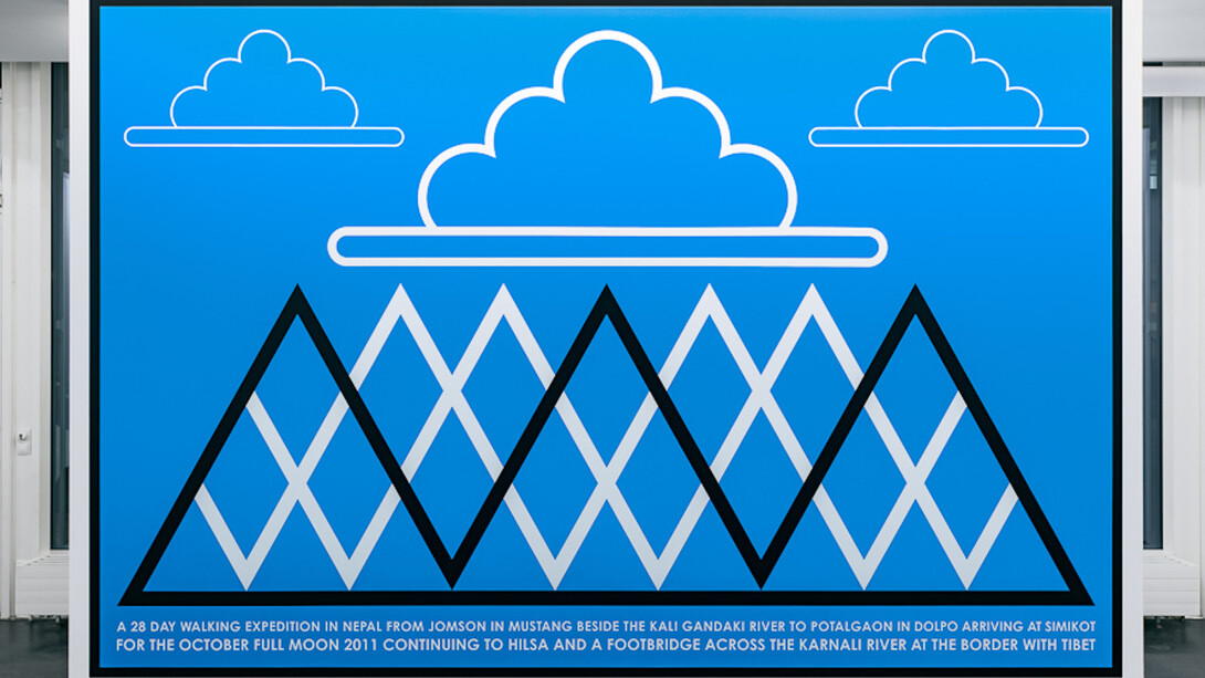 Hamish Fulton, Exhibition view. Courtesy of Häusler Contemporary