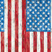 Jasper Johns, Flags (détail), 1987. Avec l'aimable autorisation du musée Guggenheim de Bilbao