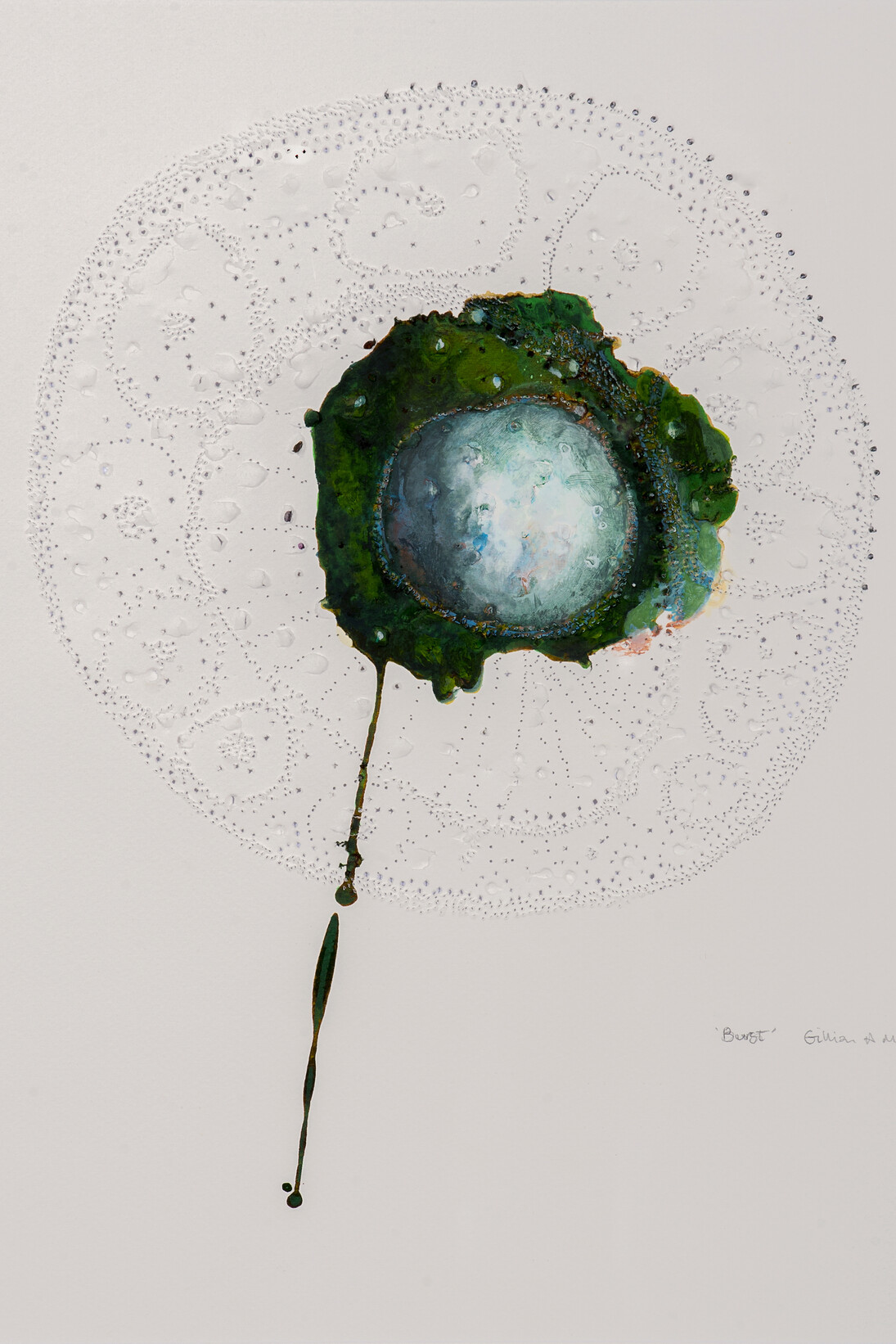 Gillian Adair McFarland, Burst, Graphite pencil on paper