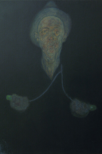 Simon Burton, Divine, 2014, oil on linen, 75 x 60 cm 