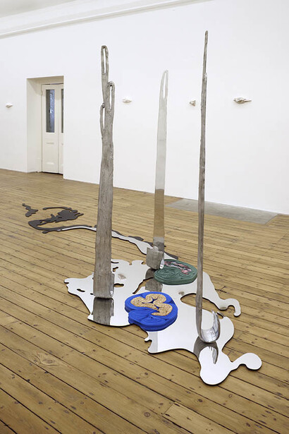 Synthetic Fibres, 2014, Installation view at The Approach, London, FXP Photography, London, Courtesy of The Approach, London