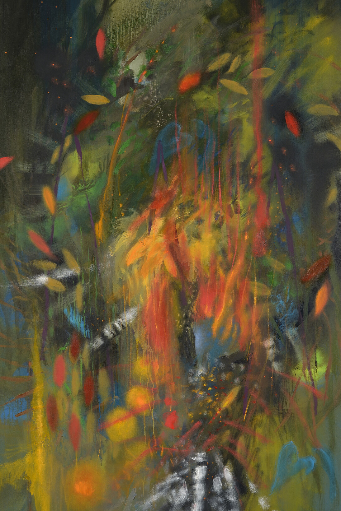Carlos Jacanamijoy, Nacido en el fuego, 200 x 124 cm, 2008 - 2013