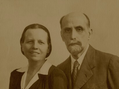 Juan Ramón Jiménez con su esposa y musa, Zenobia Camprubí