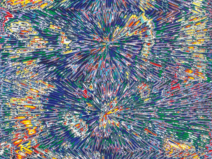 David Allan Peters, Untitled #4, 2015, Acrylic on wood panel, 18 x 14 inches, 45.7 x 35.6 cm