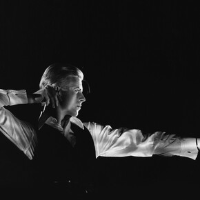 David Bowie, The Archer, Station to Station tour, 1976. Photo: John Rowlands. © John Robert Rowlands.