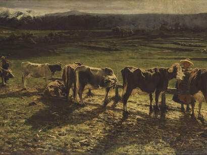 Giovanni Segantini, Alla stanga