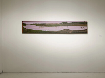 Santanu Debnath, Morphology of water, exhibition view. Courtesy of Emami Art