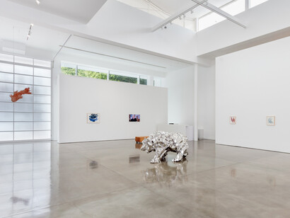 Frank Gehry, exhibition view. Courtesy of Gagosian