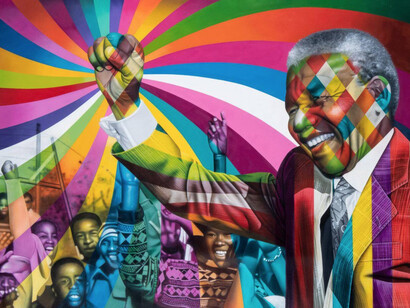 Kobra. Mandela, Original Acrylic on Canvas, 175x315 cm | 68x124 in

