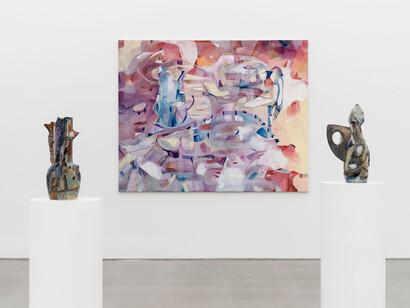 Mathilde Denize, Sound of figures, exhibition view. Courtesy of Perrotin Gallery