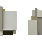 Jean Charasse, Construction P9B, 2011, 23 x 16,5 x 6,5 cm e Construction, 2011, 31,5 x 21 x 9,5 cm