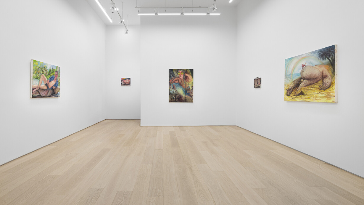 Rebecca Morgan, Painting in the apocalypse, exhibition view. Courtesy of Asya Geisberg Gallery