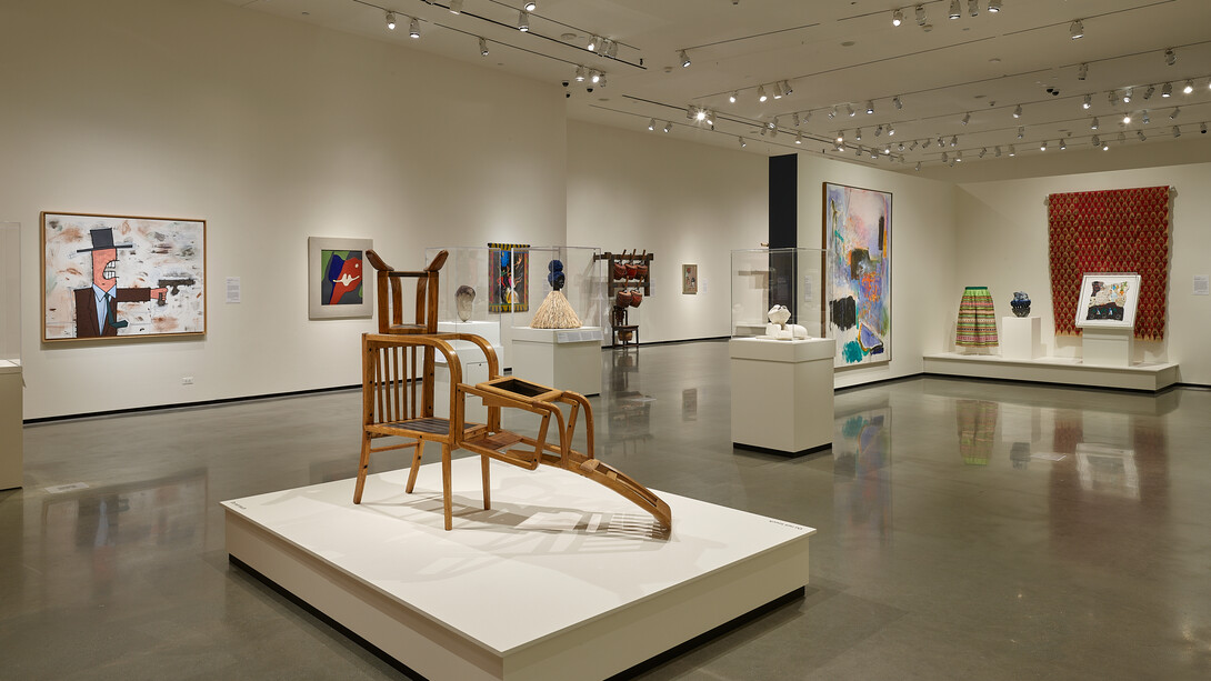 Art and design from 1900 to now, exhibition view. Courtesy of Risd Museum