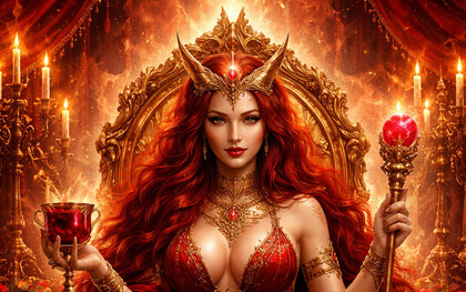 Entre os véus da tradição thelêmica e os ecos das tradições ocultistas, Babalon se ergue como um arquétipo de vertigem e revelação. Ela é a Rosa Sangrante do Abismo, a mulher que devora fronteiras, o cálice que transborda. Sua presença rompe o confinamento simbólico imposto ao feminino e o devolve ao seu estado primordial: indomado, consciente, criador. Babalon não é apenas uma Deusa: é força iniciática. Sua magia nasce do sangue, do prazer e da entrega total ao que é divino e carnal ao mesmo tempo