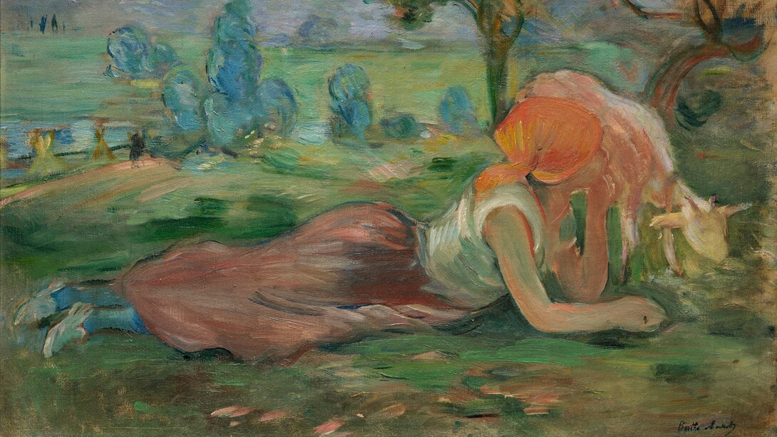 "Pastorella sdraiata", 1891, Berthe Morisot. Collezione privata, © Christian Baraja SLB  