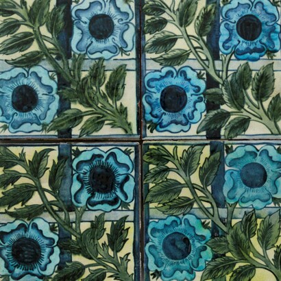 William de Morgan, Rose and Trellis, around 1872, William de Morgan & Co., Photo: Brain Trust Inc