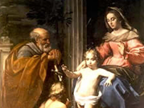 Antonio Gherardi. Sacra Famiglia col Giovannino