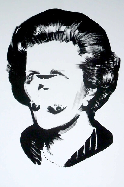 Darren Coffield, Dream and Lie of Margaret Thatcher, silkscreen on paper, Limited Edition of 25, 50 cm x 70 cm
