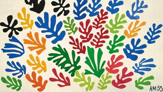 Esta muestra se ha convertido en una celebración vertiginosa y alegre del color, la forma, la línea, la luz y, desde luego, mucho más color. Henri Matisse, "La Gerbe", 1953