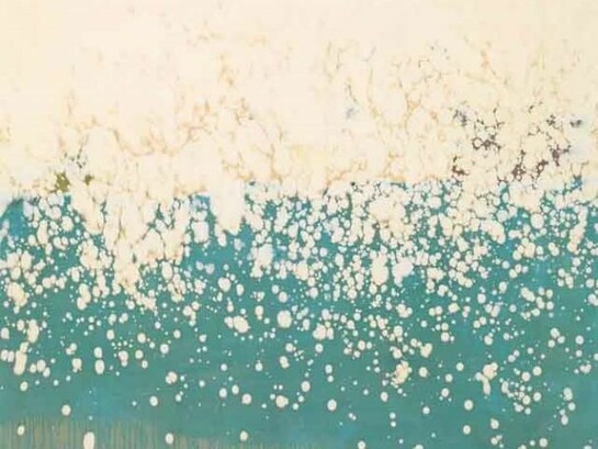 Emmanuel Barcilon, untitled, 2011, pure pigments, varnish, wood, 200 x 153 cm