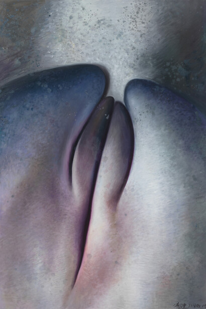 Ling Jian. Nature Chain Series 4, oil on canvas, 200 x 135 cm, 2015 