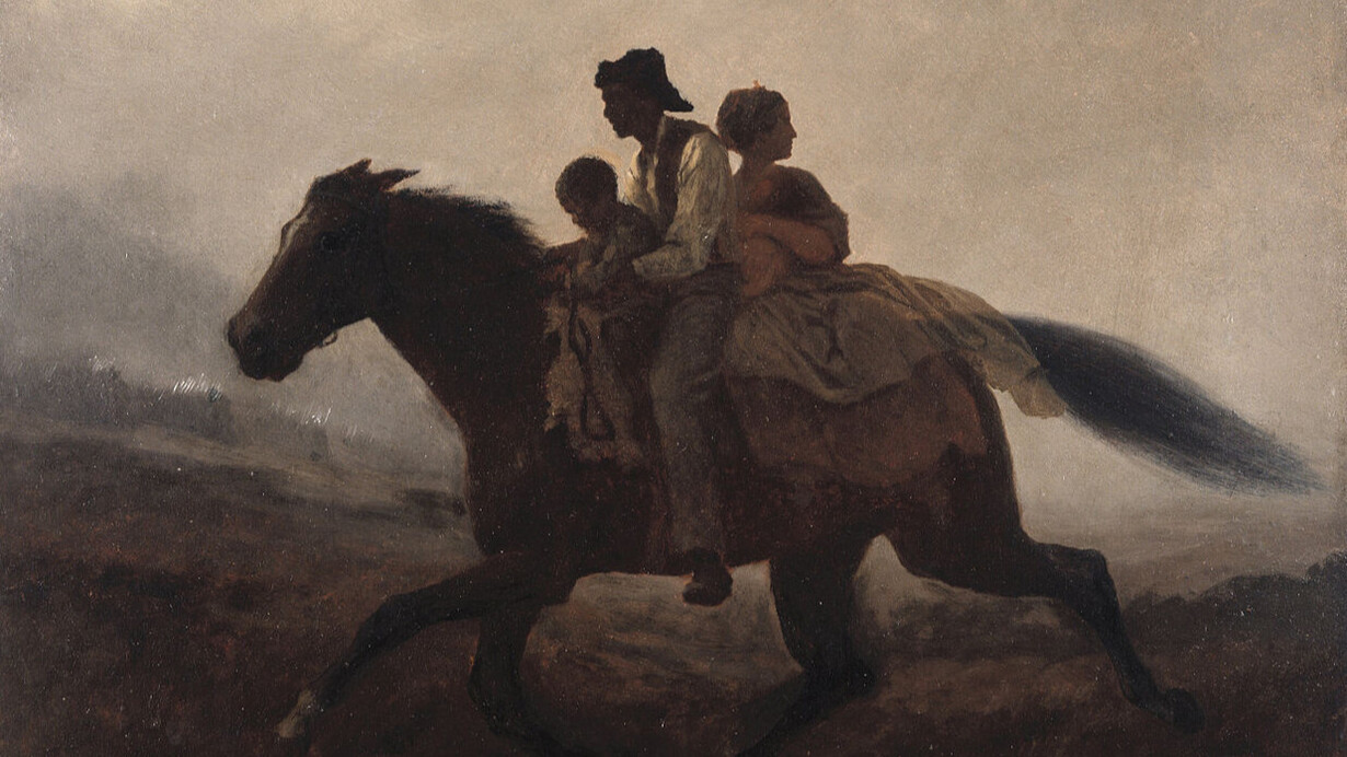 A Ride for Liberty – The Fugitive Slaves, by Eastman Johnson, 1862