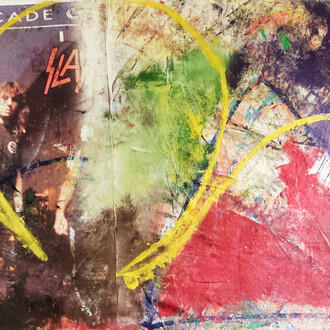 Leonard Johansson, Clover (detail), 2015. Acrylic Oil, Fabrics, 100 x 160 cm