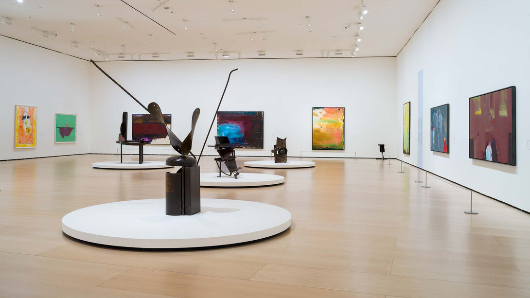 Helen Frankenthaler, Pintura sin reglas, vista de exhibición. Cortesía del Museo Guggenheim Bilbao