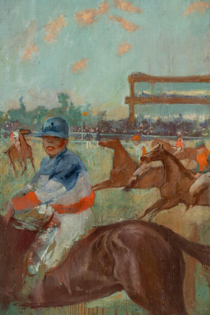Alphonse Guiard, Carrera de caballos, c. 1885-1886. Cortesía de Museo Bellas Artes de Bilbao
