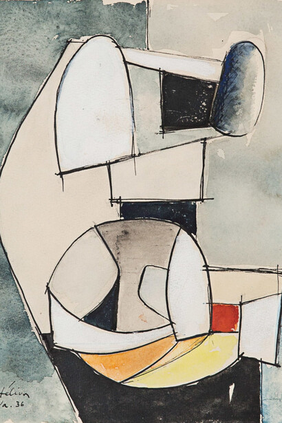 Jean Hélion, Composition abstraite, 1936. Courtesy of Rosenberg & Co.