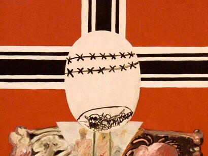 Detalle de «Cuatro dictadores: Hitler», Eduardo Arroyo