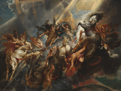 Peter Paul Rubens; La caida de Faetón, c. 1605, National Gallery of Art, Washington, D.C. 