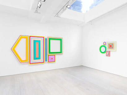 Beverly Fishman, Geometries of hope (and fear), exhibition view. Courtesy of Miles McEnery Gallery 
