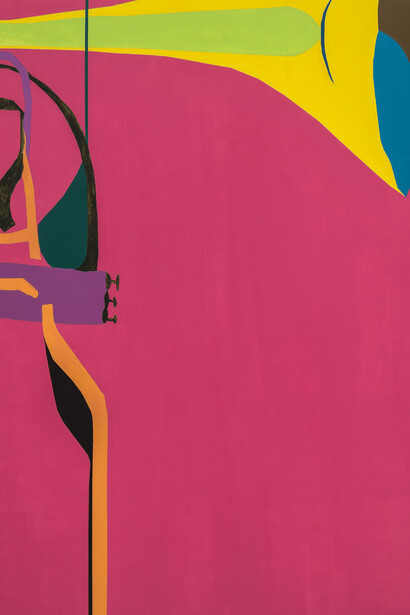 Dov Talpaz, Melodic Intimacy II, 2017, 60x48, Latex on wood