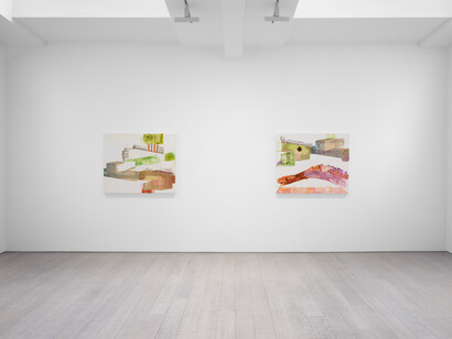 Pia Fries, Pontes and arbores, exhibition view. Courtesy of Miles McEnery Gallery