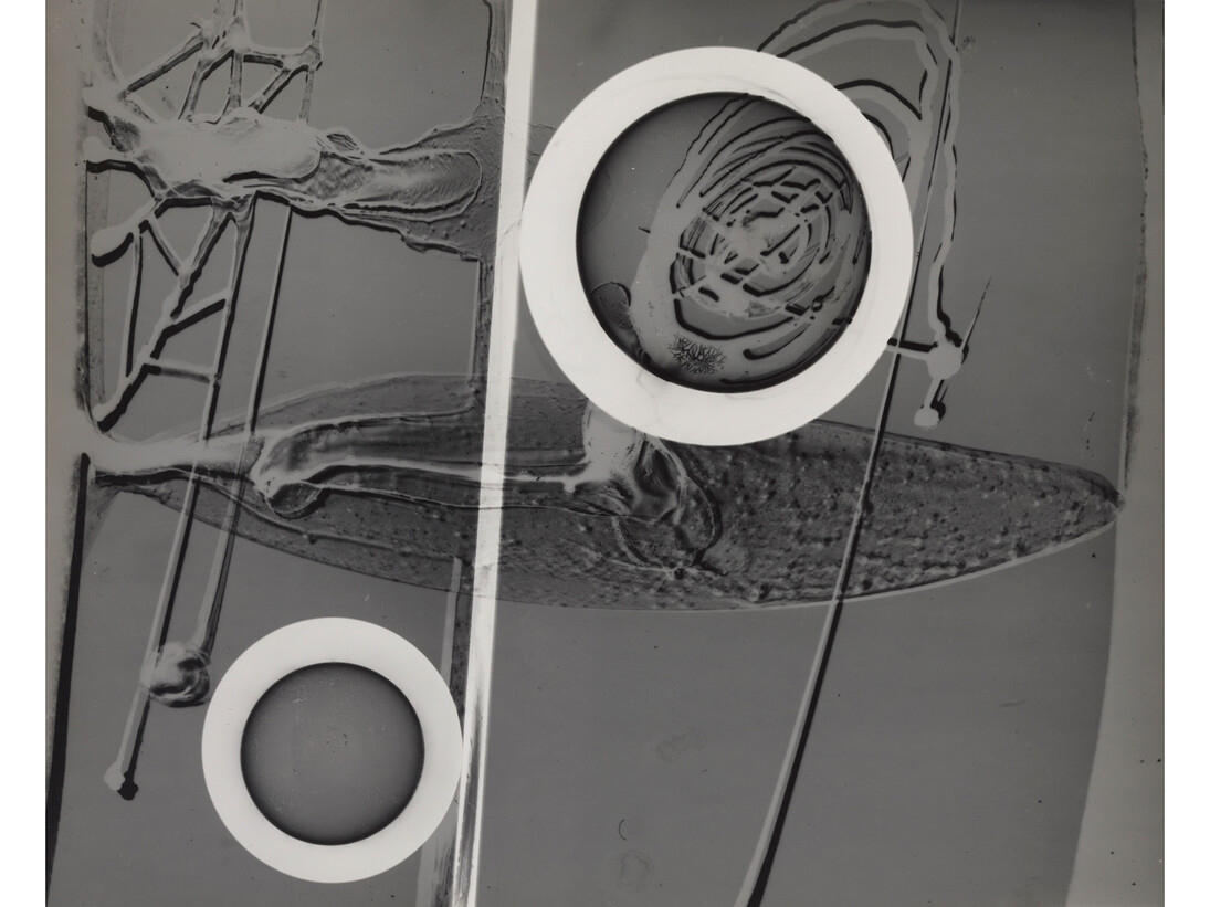 György Kepes, 1906-2001, Bas Relief with Circles c. 1939-40, Photograph, gelatin silver print on paper, 281 x 348 mm © estate of György Kepes
