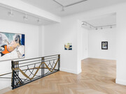 Frank Auerbach, Self-portraits, exhibition view. Courtesy of Skarstedt 