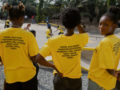 Ghana’s first skatepark, called Freedom, was one of Virgil Abloh's last projects; unfortunately he passed away before seeing the final result