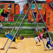 Melvin L. Nesbitt Jr., Swing set (detail), 2025. Courtesy of Hemphill Gallery 