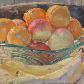 Daphne Todd, Fruit in a Green Glass Bowl
