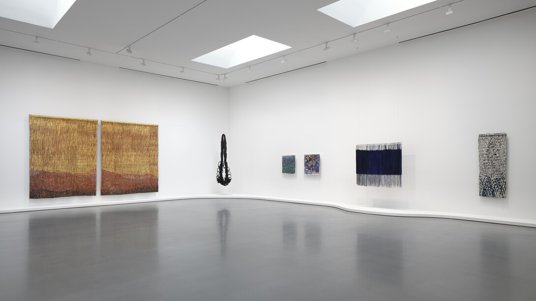 Olga de Amaral, exhibition view. Courtesy of Lincoln Glenn Gallery
