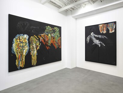 Karel Appel, Toscana, exhibition view. Courtesy of Galleria Poggiali