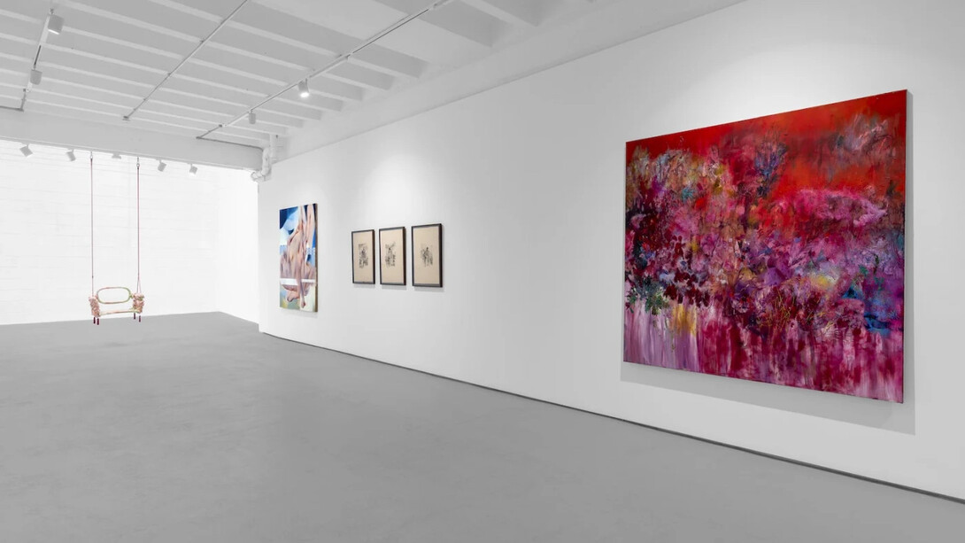 Various artists, Coming up roses, exhibition view. Courtesy of Berntson Bhattacharjee Gallery