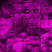 Barnaby Barford, Day trip (detail), pink skull. Courtesy of Liminal Gallery