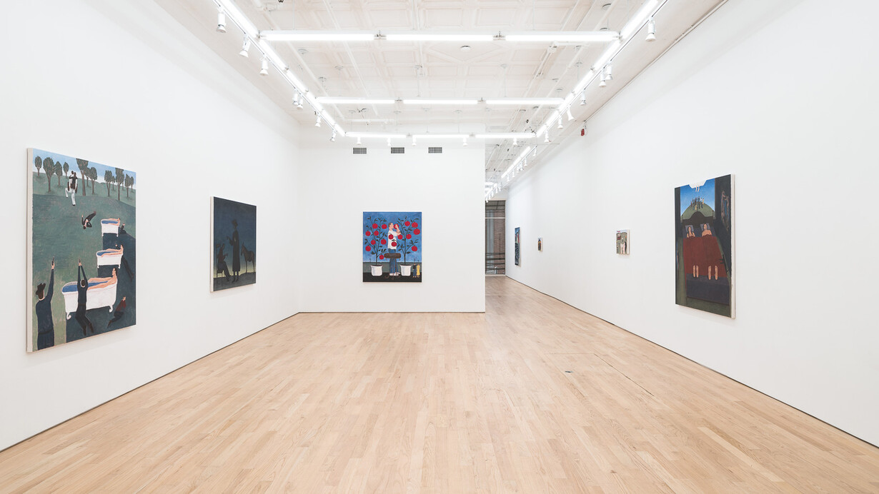 William Schaeuble, Miracle paintings, exhibition view. Courtesy of Nicelle Beauchene Gallery