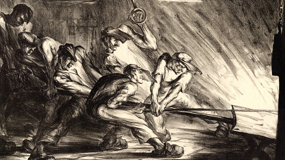 Lili Réthi, Hochofenarbeiter (detail), 1924. Mit freundlicher genehmigung des Dom Museums Wien