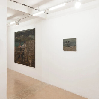 Miguel Afa, Um céu para caber (A sky to fit), exhibition view. Courtesy of A Gentil Carioca