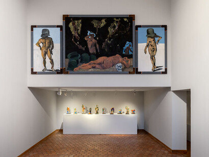 Markus Lüpertz, Une filiation, vue de l'exposition. Avec l'aimable autorisation du Musée Maillol
