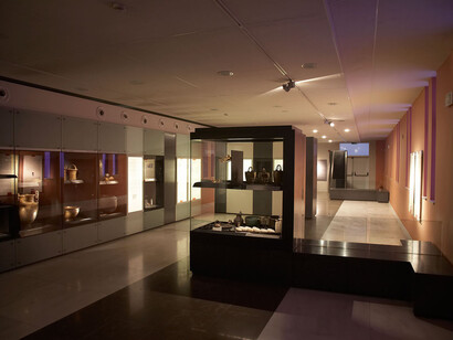 The gold of Macedon, exhibition view. Courtesy of Archaeological Museum of Thessaloniki